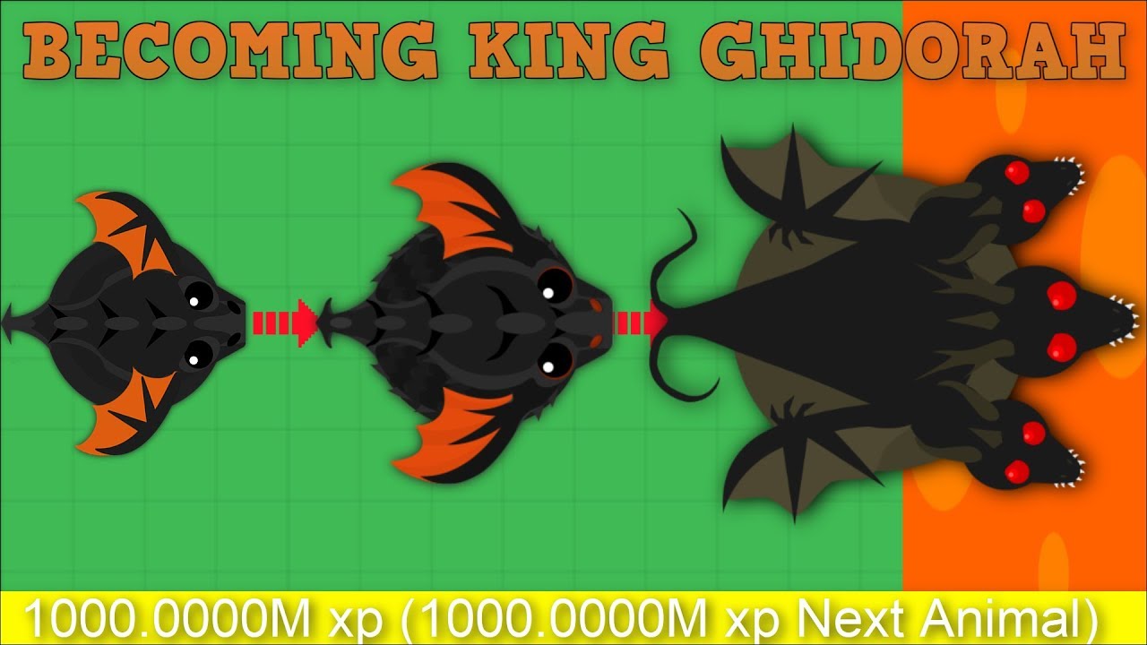 MOPE.IO BECOMING KING GHIDORAH! PASSING KING DRAGON IN MOPE.IO!? Mope.io Hack/Glitch [Mopeio]