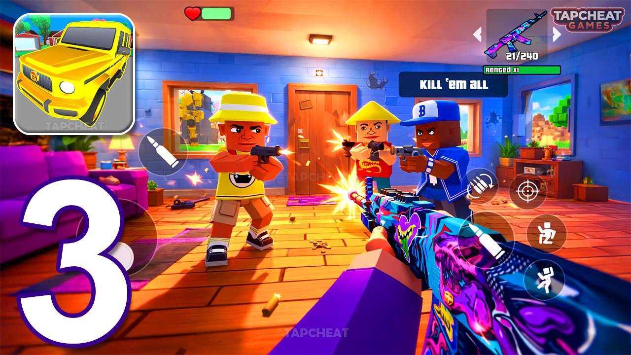 Gangs Wars: Pixel Shooter RP - Gameplay Walkthrough Part 3 - Story Mode Missions (Android, iOS)