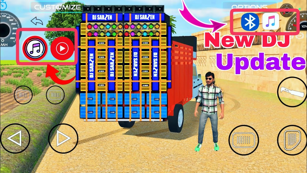 How to play songs from DJ loading in tractor 🤩 Indian Vehicles Simulator 3d ||All DJs will play🎛️🎵🎶