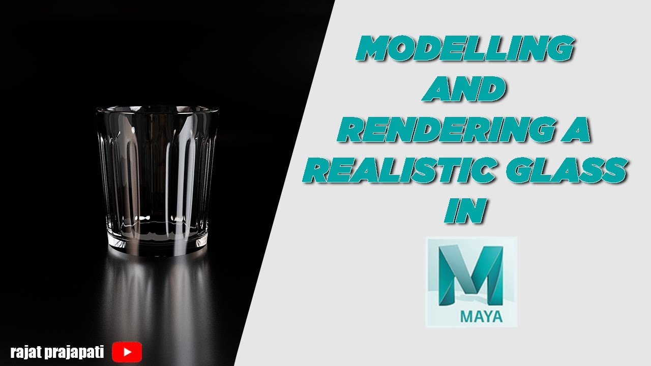 CREATING REALISTIC GLASS MODEL IN AUTODESK MAYA || BEGINNER TUTORIAL || ARNOLD RENDERING||