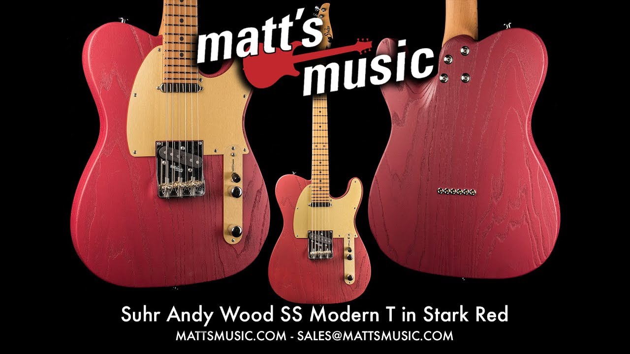 Matt's Music - Suhr Andy Wood SS Modern T in Stark Red - Chris Bryant