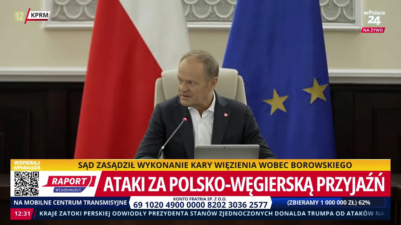 Skandaliczne słowa Tuska. Znowu atakuje Prezydenta! Raport Wiadomości