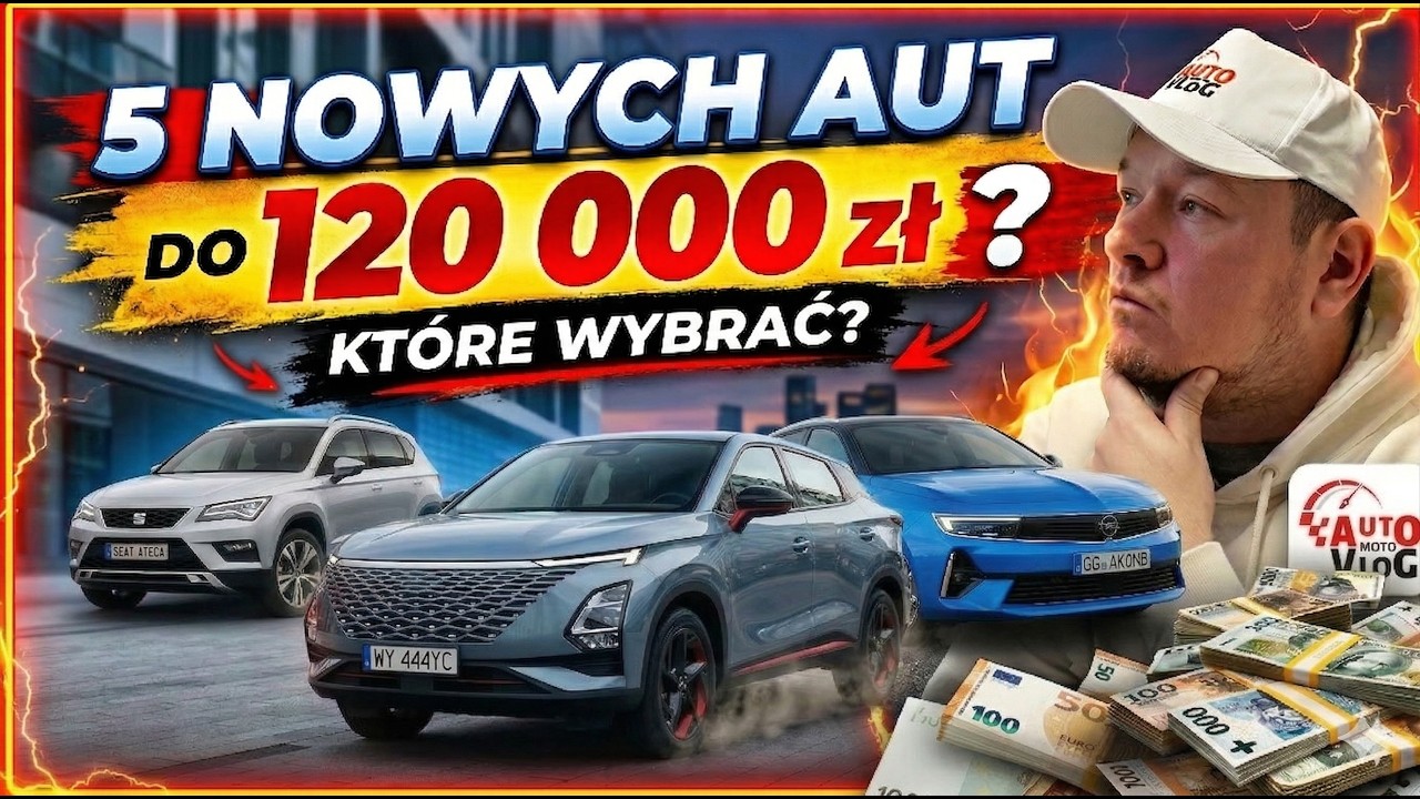 5 NOWYCH AUT do 120 000 ZŁ - Ten wyb&oacute;r Cię zaskoczy!
