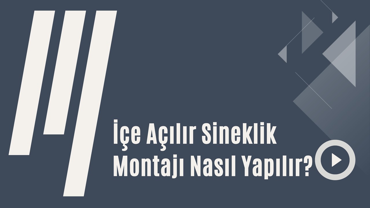 İçe Açılır Sineklik Montajı Nasıl Yapılır?
