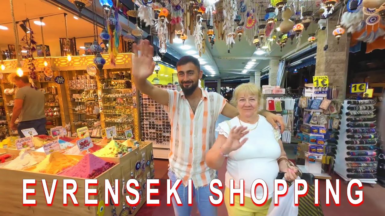 Shopping am Abend in Evrenseki\Çolaklı Bazaar. Side Türkei September 2025🥰🇹🇷 #side #evrenseki #basar