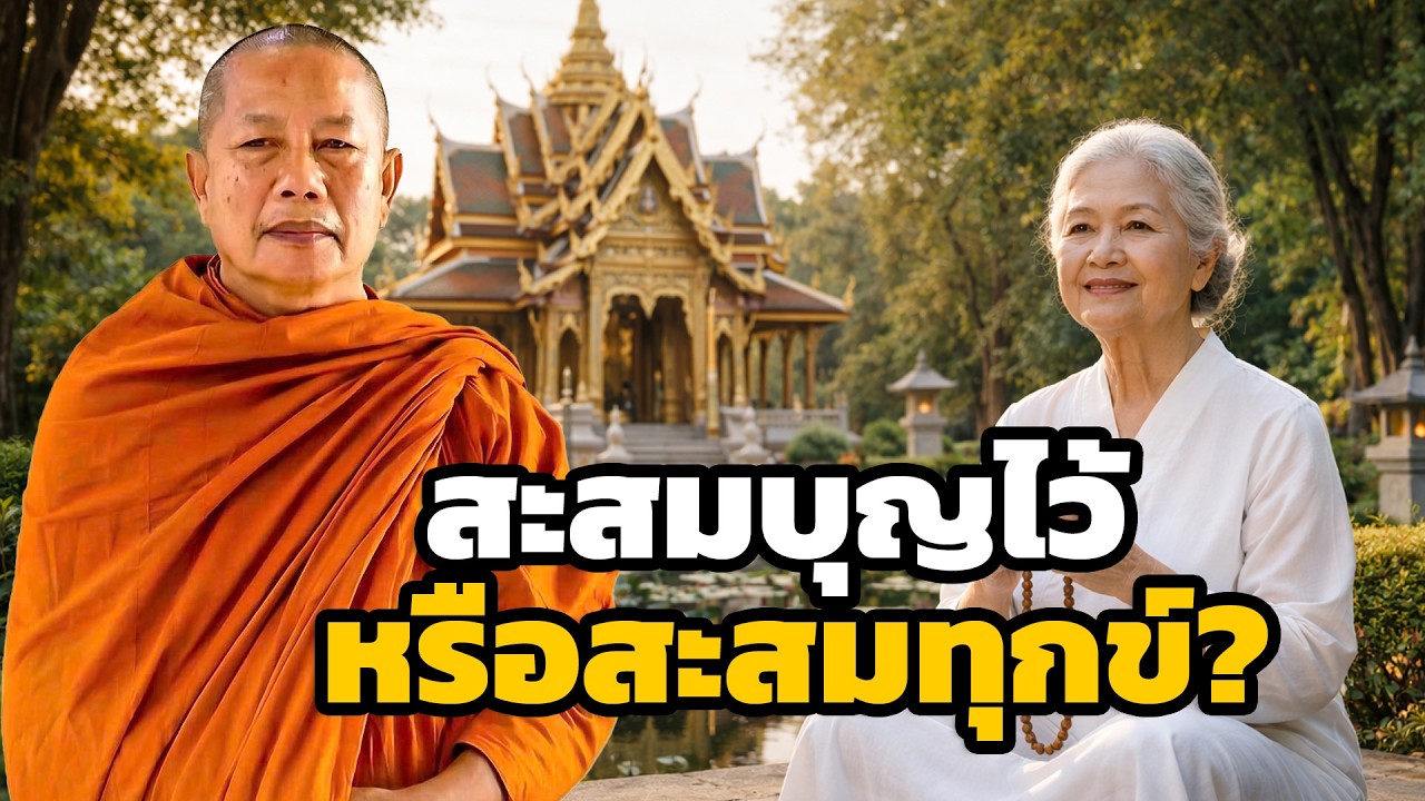 คนสะสมบุญไม่ตกต่ำ คนสะสมบาปไม่พ้นทุกข์  กฎตายตัว ธรรมะคลายทุกข์ พระมหาบุญช่วย ปัญญาวชิโร 8