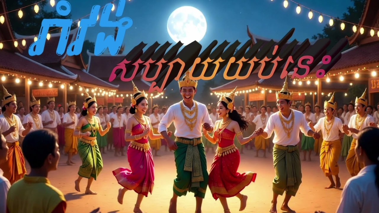 បទចម្រៀងខ្មែរពិរោះៗ | រាំវង់សប្បាយយប់នេះ | Khmer Romvong Love Song