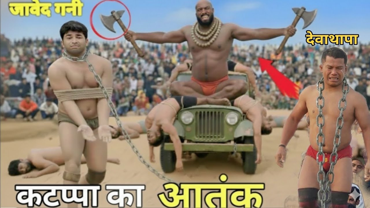 जावेद गनी और देवा थापा पे आतंक बनके टूटा कटप्पा रावण// javed gani ki new kushti video  dnagal 2026