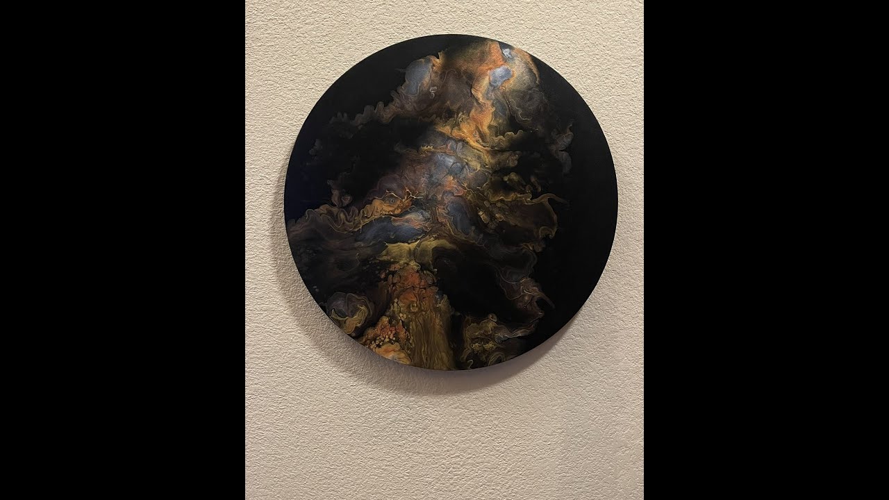 Acrylic Fluid Art - The Fire Within