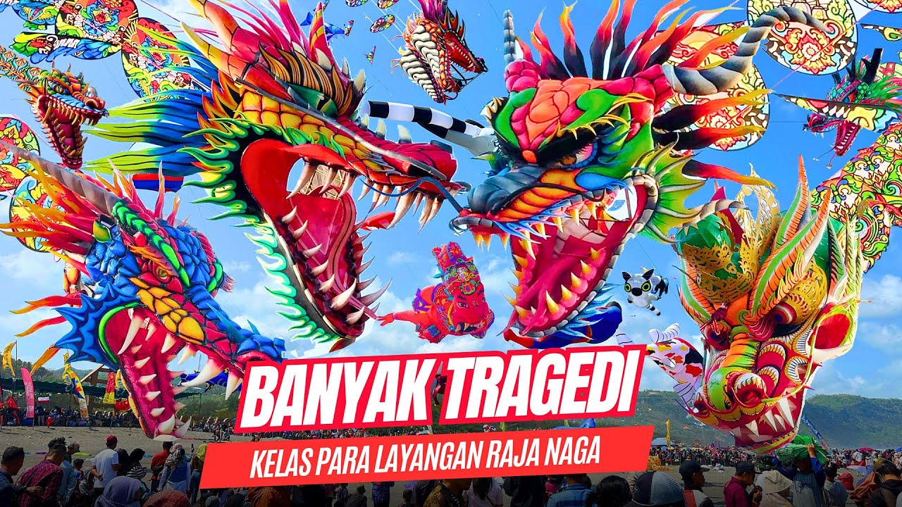 KELAS PARA RAJA NAGA! Festival Layangan Naga Pantai Parangkusumo - Jogja Internasional Kite Festival