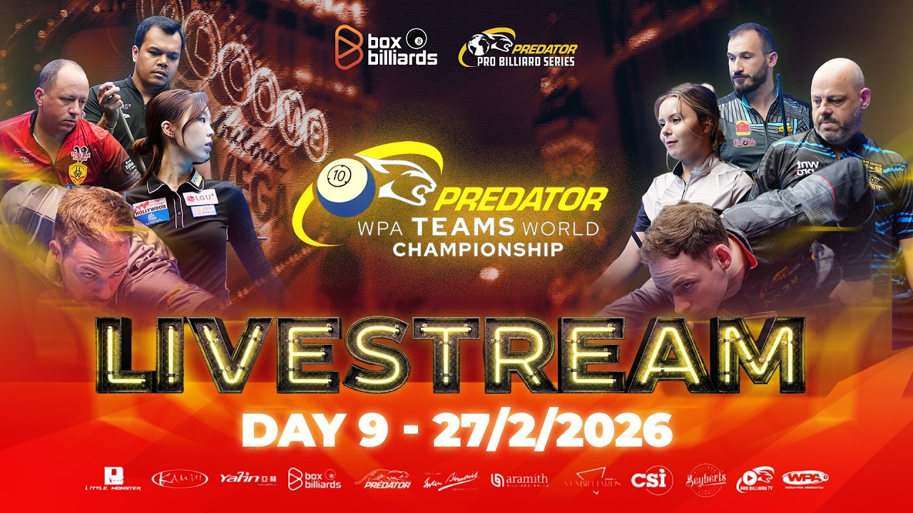 Trực Tiếp 3 | Team Philippines vs Team Chinese Taipei |Predator WPA Teams 10-Ball World Championship