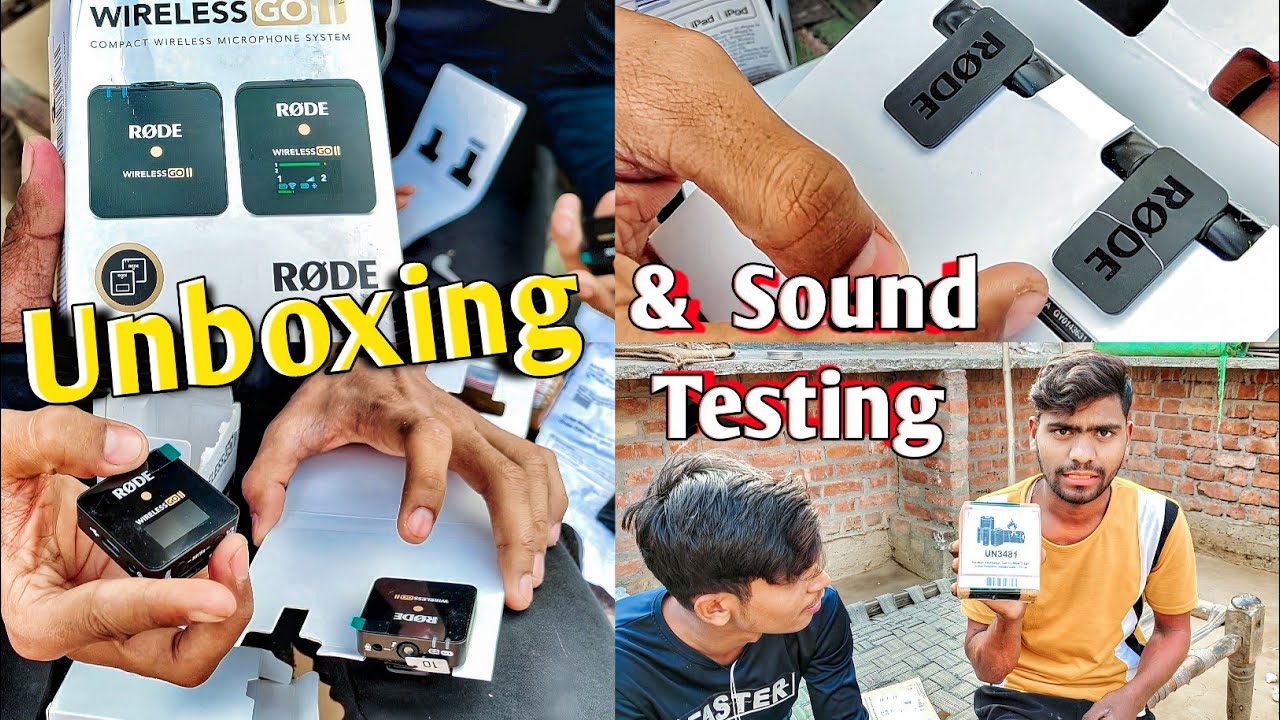 Rode wireless mic 🔥 unboxing & Sound test 👉 Detail video #rodemic #trending #video