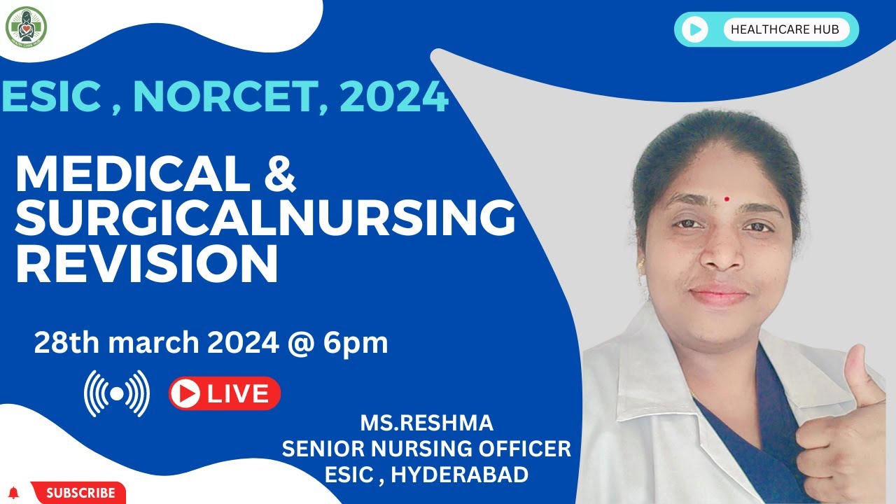 MSN |  NORCET & ESIC CLASSES 2024 #esicnursingexam