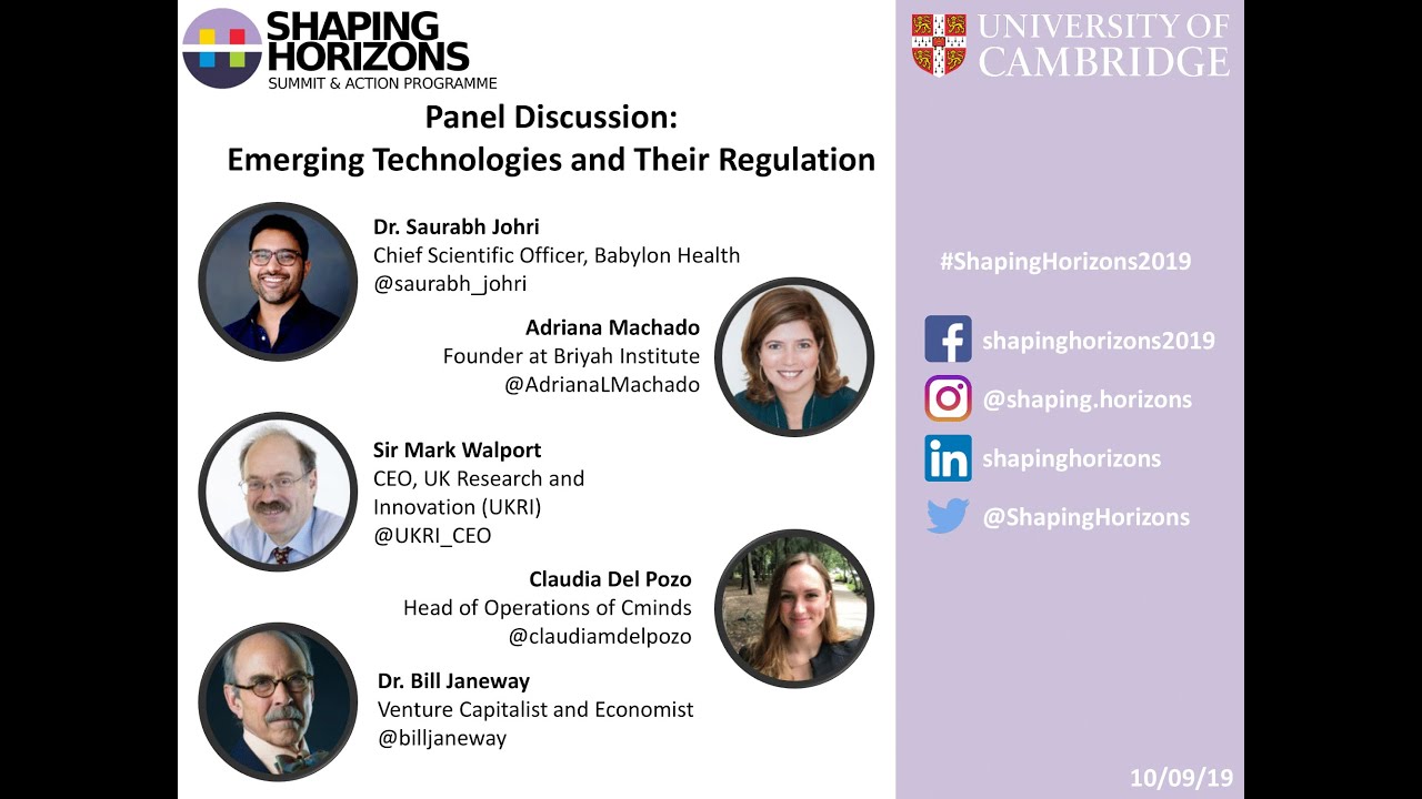 Emerging Technologies and Their Regulations - Panel Discussion