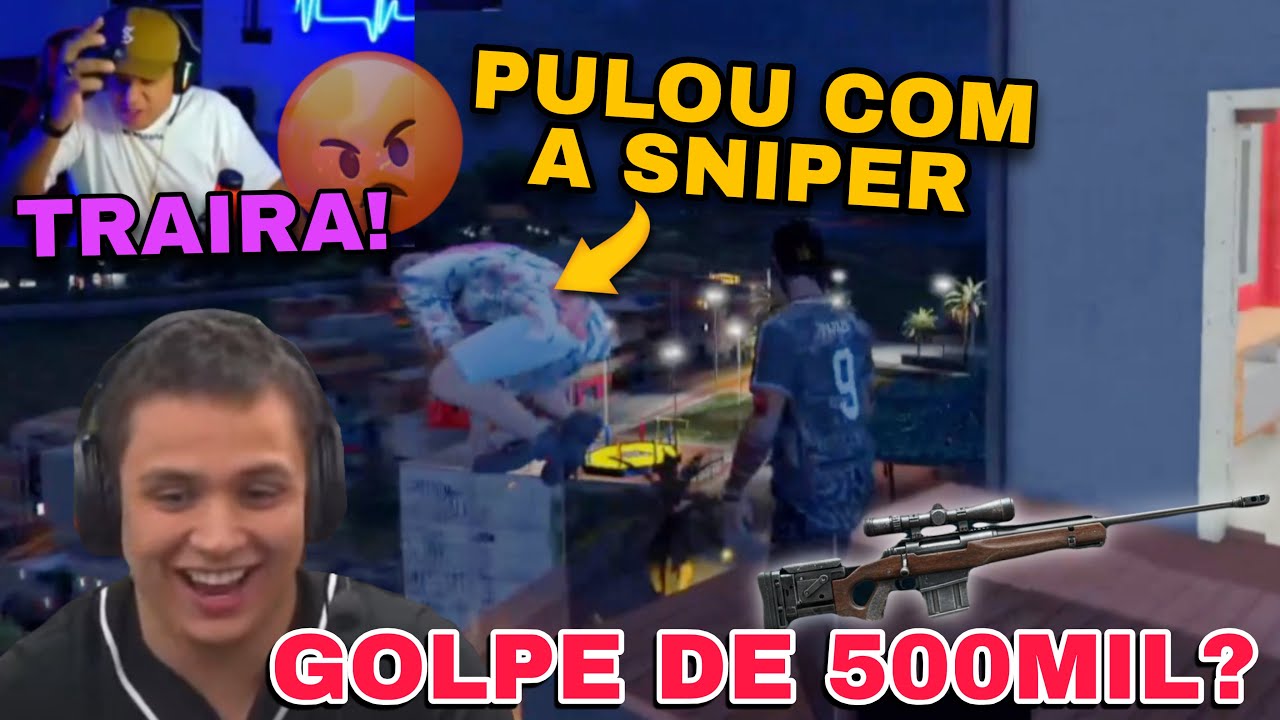 PAULINHO O LOKO DEU UM GOLPE DA SNIPER DE 500 MIL NO DELEGA