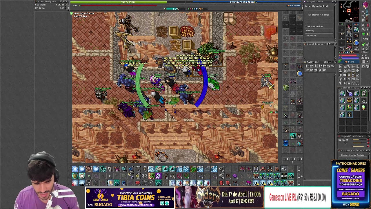 🔴 AO VIVO | Tibia   !livepix