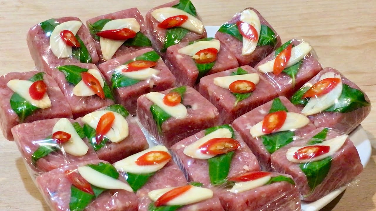 Nem Chua, Cách Làm Từ Thịt Chín, Ăn An Toàn Cho Sức Khỏe | Cooked Sweet and Sour Ham