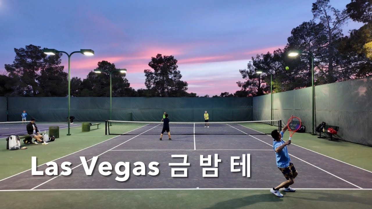 [Tennis] Tennis under beautiful sunset. Paul Eugene vs James Jay 3/13/2026 Piccole Ranch, Las Vegas