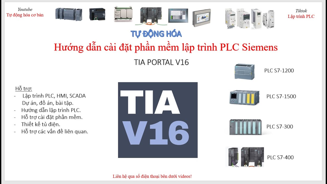 Hỗ trợ, Hướng dẫn cài đặt phần mềm lập trình PLC Siemens TIA V16 không bị lỗi