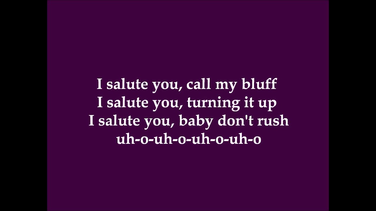 I Salute You (Don't Ask, Just Tell) - Lori Martini (Dance Moms) - Lyrics
