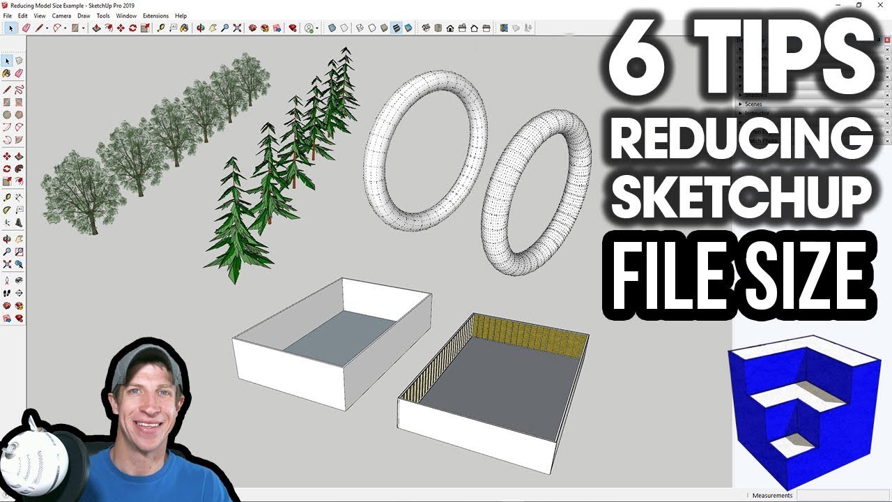 6 советов по уменьшению размера файла модели в SketchUp