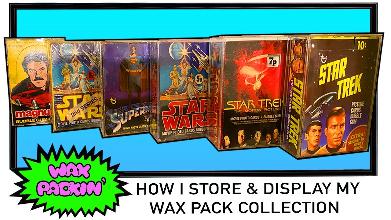 HOW I STORE & DISPLAY MY VINTAGE WAX PACK TRADING CARD COLLECTION