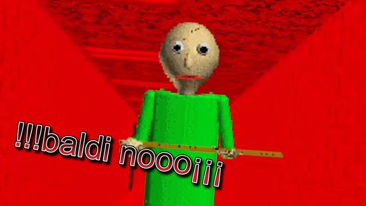 !!!baldi nooo¡¡¡  [ jugando baldis basic con amigos