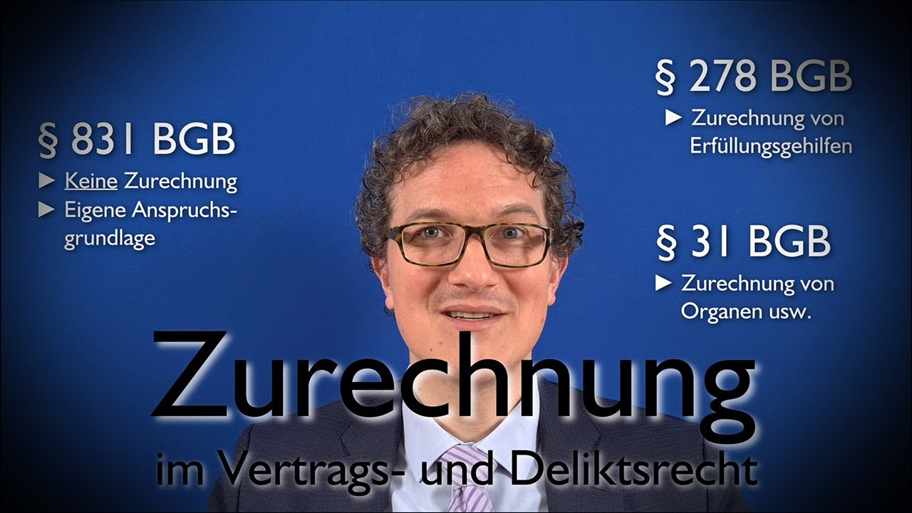 Zurechnung im Vertrags- und Deliktsrecht