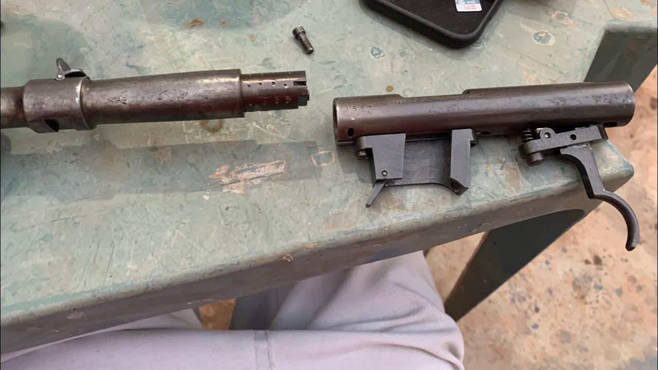 Os esquemas mais o menos para retirar o cano da culatra no imbel Itajubá 22 Lr
