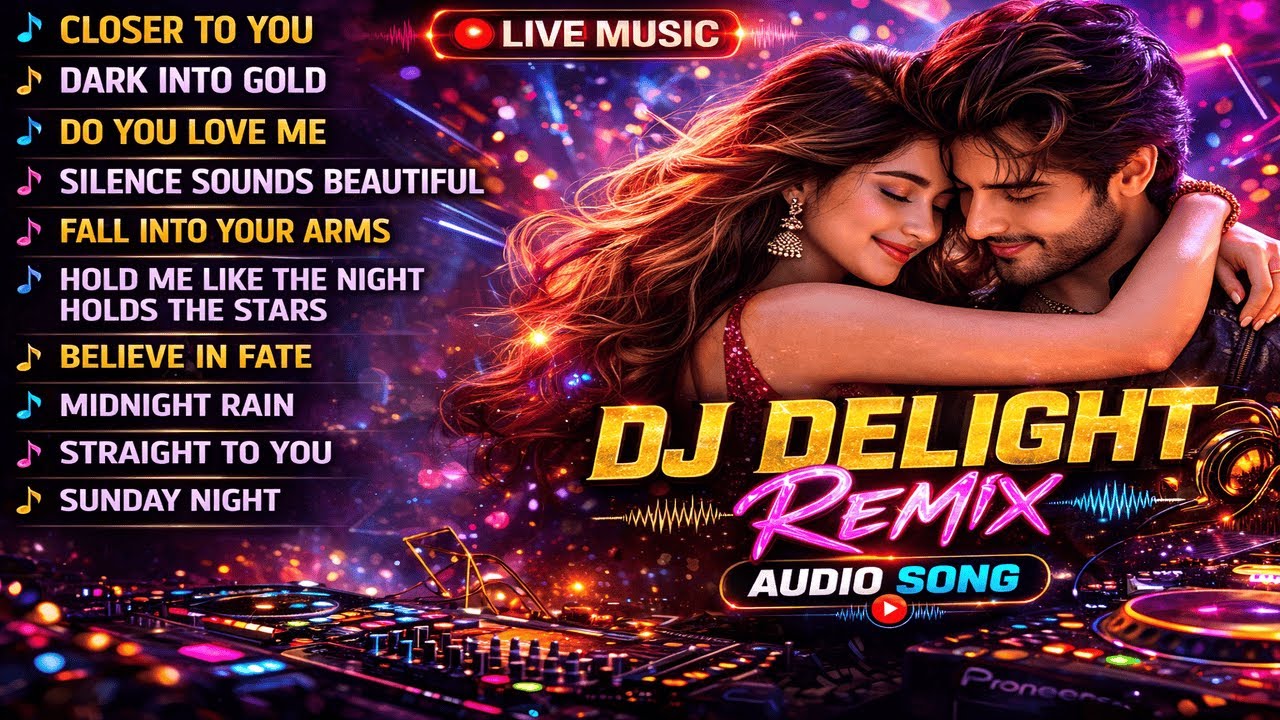 🔴 LIVE DJ Delight Remix | Romantic Night DJ Mix | Nonstop Audio Songs