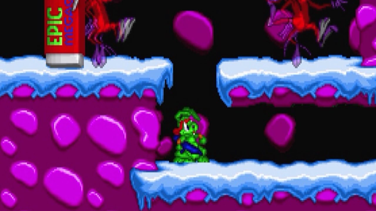 Jazz Jackrabbit: Holiday Hare 1995 (MS-DOS) - Gameplay | No Commentary