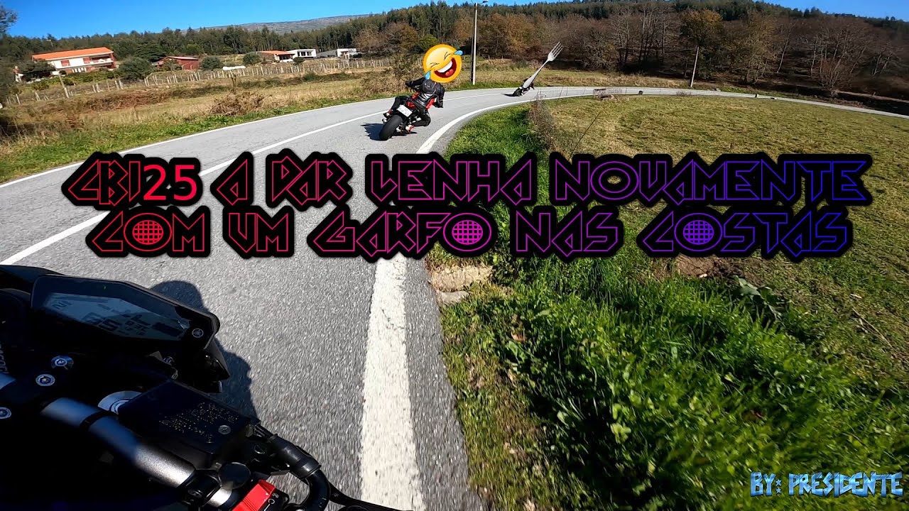 CB125 a dar LENHA NOVAMENTE 😱🔥😎 #motovlog #video #bike