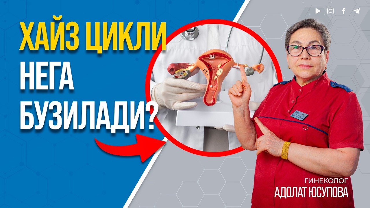 ҲАЙЗ ЦИКЛИ НЕГА БУЗИЛАДИ? #inmedicina #ginekologiya