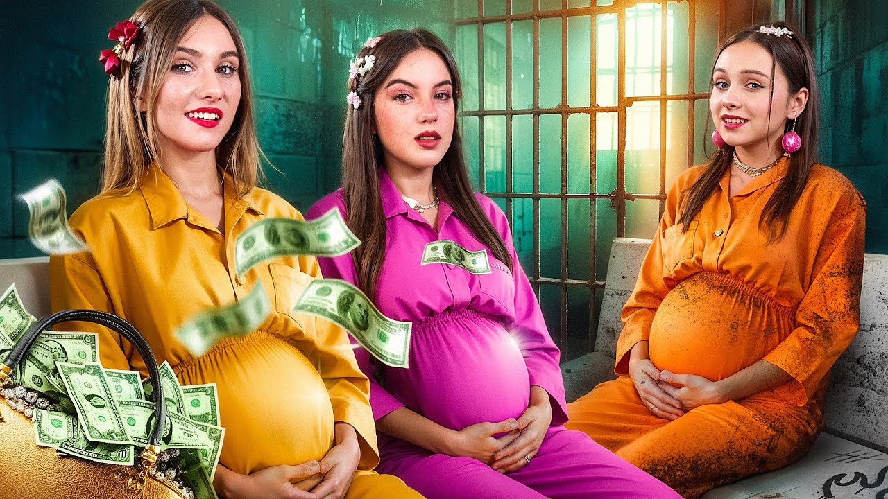 Rich vs Poor Vs Giga Rich Pregnant! Pregnancy Situations in Jail