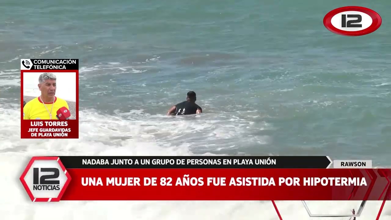 RAWSON | UNA MUJER DE 82 AÑOS FUE ASISTIDA POR HIPOTERMIA EN PLAYA UNIÓN