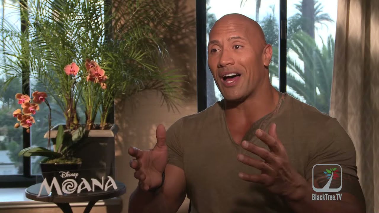 The Rock interview for Moana
