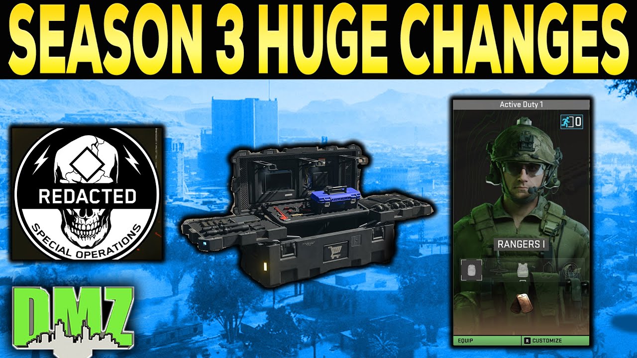 DMZ SEASON 3 ROAD MAP is HUGE - Barter System, Workbench, Active Duty Operator, Redacted Faction