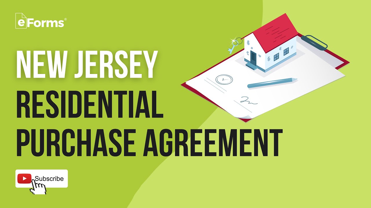 New Jersey Residential Purchase Agreement - EXPLAINED