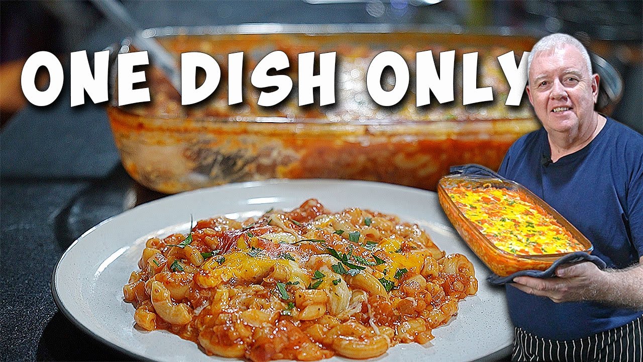 One Dish Lazy Italian Pasta Bake with Lentils  Everything Cooks Together
