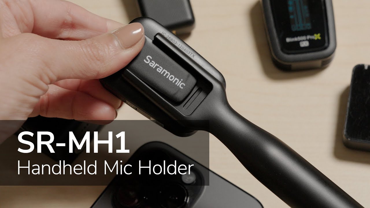 Transform 2.4 GHz Clip-On Mics into a Hand-Held Microphone with Saramonic SR-MH1