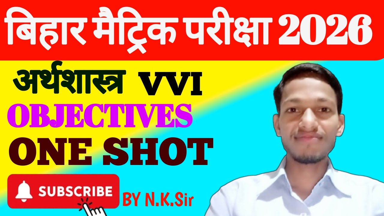 CLASS -10 | VVI OBJECTIVE QUESTIONS | ECONOMICS |  BY NAGENDRA SIR