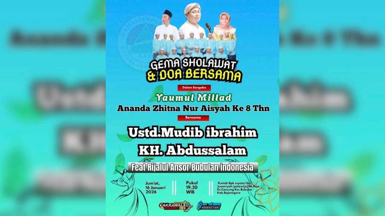 🔴 GEMA SHOLAWAT & DOA BERSAMA | YAUMUL MILAD " ZHITNA NUR AISYAH " KE - 8 THN | BUBULAN - BOJONEGORO