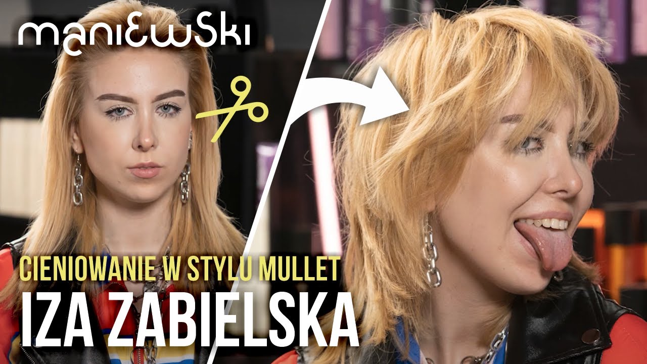 Izabela Zabielska – Cieniowanie włosów w stylu mullet – Nie rób tego w domu! [MACIEJ MANIEWSKI]