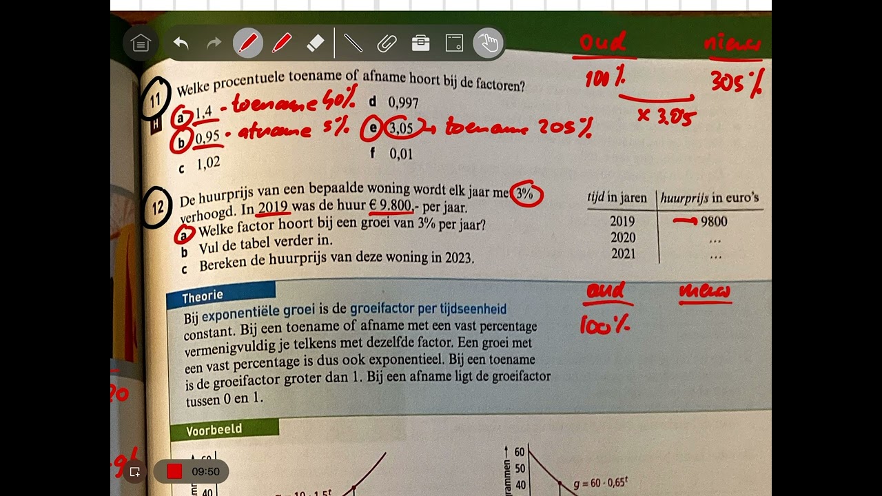 4 Havo - wiskunde A 5.2 Exponentiële groei