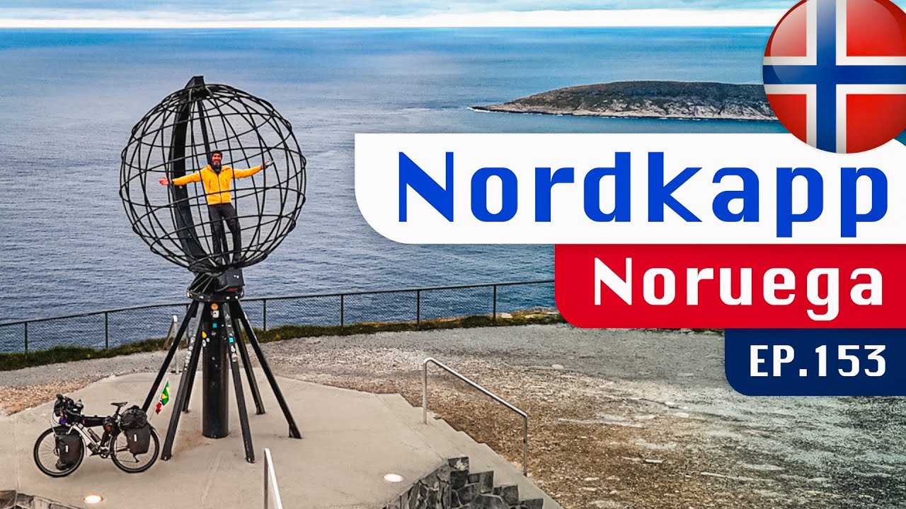 EP.153 🇳🇴 CHEGUEI NO FIM DO MUNDO 🚴🏼‍♂ Nordkapp – O Ponto Mais ao Norte da Europa.