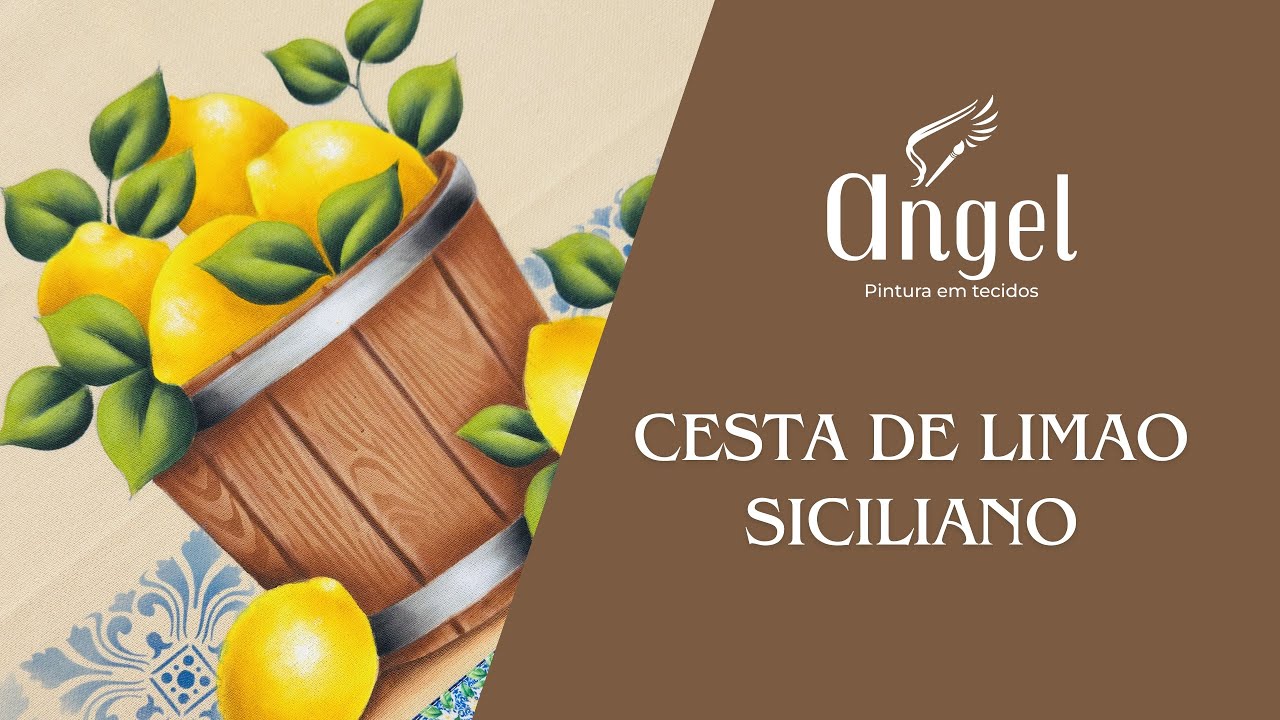 COMO PINTAR CESTA DE LIMÃO SICILIANO | PASSO A PASSO GRATUITO 