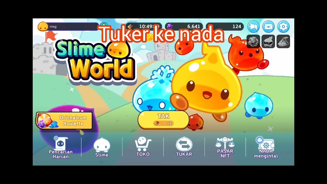 Game play slime world NFT 