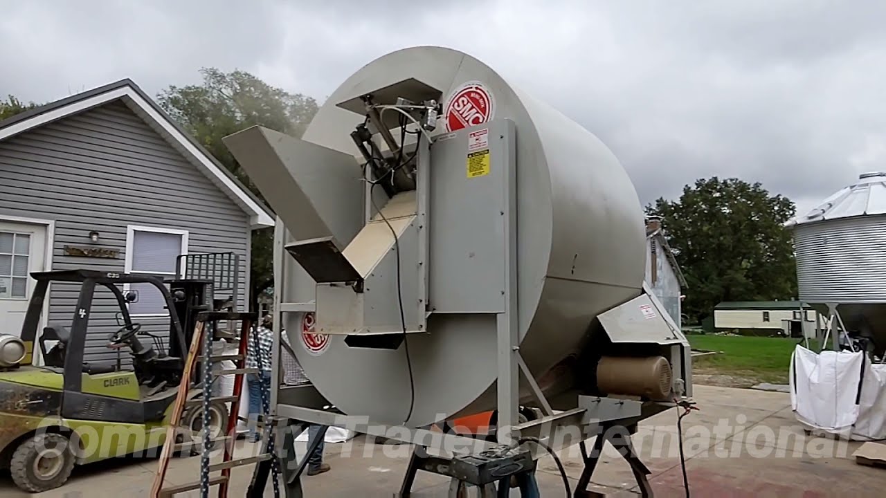 Mixing Rye Seed With The SMC 1830 Tumble Mixer
