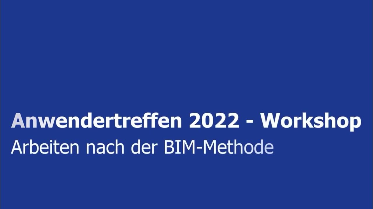 Arbeiten nach der BIM Methode