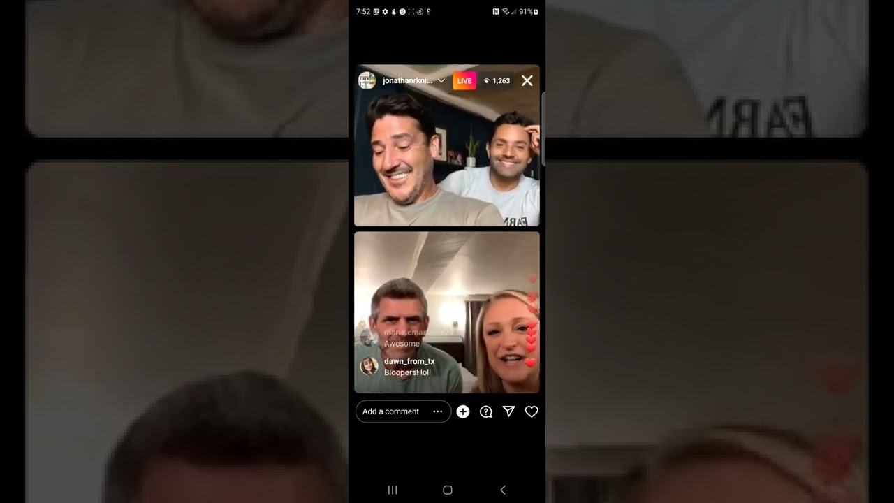 Jonathan Knight (New Kids On The Block) - Instagram Live stream from Wednesday, August 31st, 2022